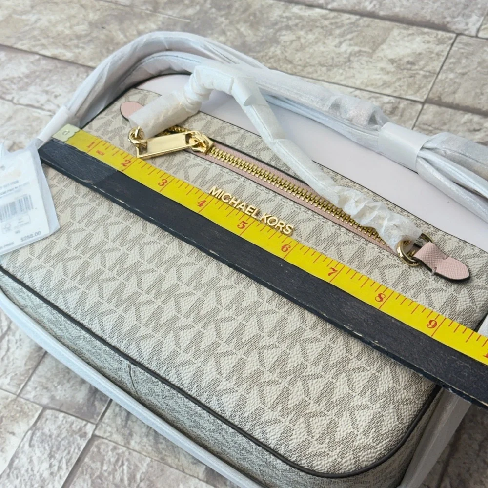 NWT MICHAEL KORS OUTLET Jet Set Large Logo Crossbody Bag